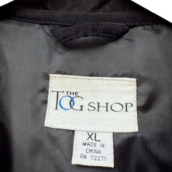 The Tog Shop Black Quilted Jacket XL Womens Barn Coat Preppy Equestrian - Picture 5 of 12